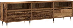 vidaXL TV szekrény Öreg fa 150 x 30 x 45 cm Faanyag