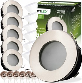 6x Halogén Låmpatest Hermetikus Mennyezeti låmpatest Led izzó GU10 1,5W