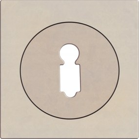 Quadro Bb Domino tábla Négyzet alakú rozetta kulcsos ajtóhoz nikkel