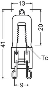 10 db-os készlet HALOPIN G9 sütőizzó 25W/230V 2700K - Osram