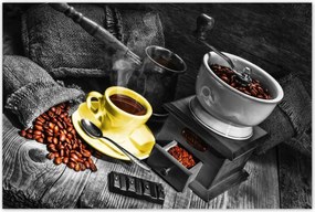 Poszterek 120x80 Sárga kávéscsésze