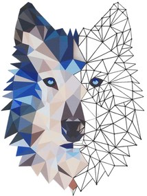 Fém fali dekoráció, Metal Wolf Wall Art - APT721