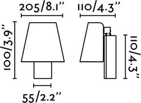 Fali Lámpa Fekete LE PETIT FARO 62162