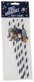 Space Adventures 4 db-os szívószál szett - Rex London