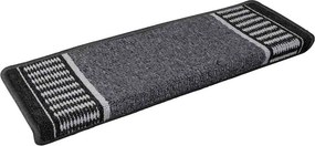 vidaXL Öntapadós lépcsőszőnyegek 15 pcs Antracit 65 x 21 x 4 cm