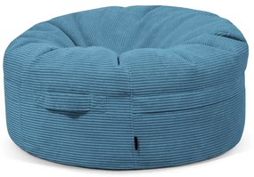 Kék kordbársony babzsákfotel Roll 105 – SLOWDOWN