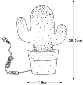 Lucide 13513/01/31 - Asztali lámpa CACTUS 1xE14/40W/230V fehér