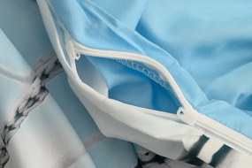 3D pamut ágynemű FOOTBALL ZONE, kék Ágyneműhuzat mérete: 70 x 90 cm | 140 x 200 cm