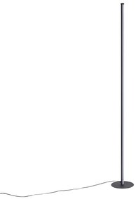 Design állólámpa fekete LED-del, érintődimmerrel - Clutch