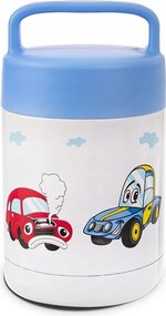 Gyerek Uzsonnás Termosz Acél Autós 450ML 125886 Légmentesen Záródó Leveses