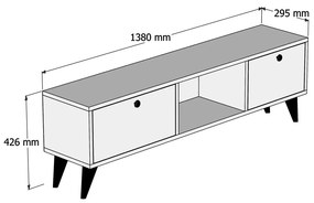 TV asztal/szekrény Serra. 1067128