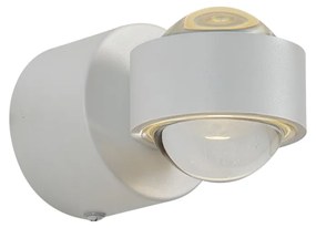Design fali lĂĄmpa fehĂ©r, LED-del, IP44 - Lens