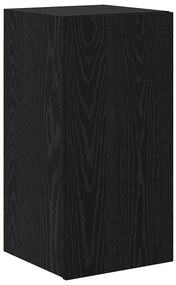 TV szekrény garnitúra 7 pcs Musta tammi 80 x 30 x 30 cm Faanyag