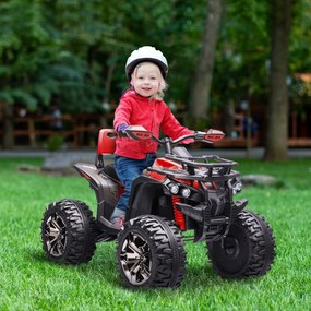 HOMCOM Elektromos Quad Gyerekeknek, 12V 10Ah Quad Előre- és Hátrameneti Funkcióval, 2 Motorral, USB Porttal, MP3 Zenelejátszóval, 3-8 km/h Sebességű G