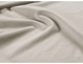 Krémszínű bársony moduláris sarokkanapé Lupine – Micadoni