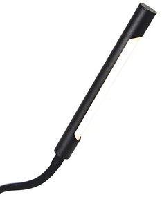 Design állólámpa fekete, LED-del és érintőképernyős dimmerrel - Palka