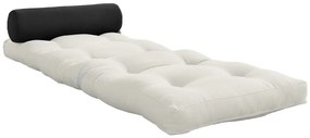 Fehéresszürke futon matrac 70x200 cm Wrap Natural/Dark Grey – Karup Design
