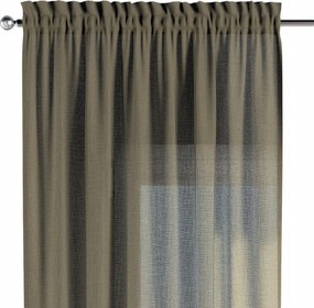 Csatornafüggöny frufruval 1 db 130x245cm barna