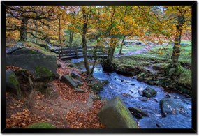 Poszterek keretben 60x40 Híd a parkban