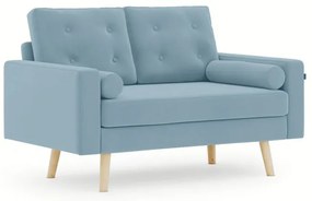 Világoskék 2 személyes kanapé MANDI