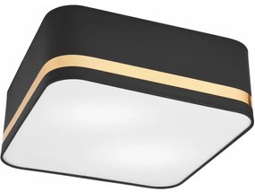 Mennyezeti lámpa SIRJA SQUARE 2xE27/60W/230V 35x35 cm fekete