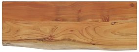 tömör akácfa téglalap alakú fali polc 50 x 20 x 3,8 cm