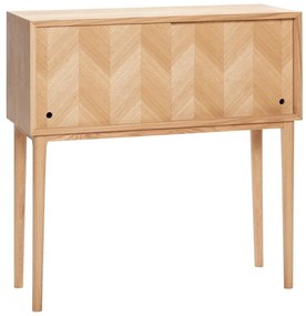 Herringbone tölgyfa komód, magasság 90 cm - Hübsch