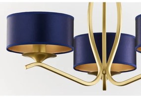 Jupiter 2113 - KASZMIR rúdra szerelhető csillár 3xE27/15W/230V kék/arany