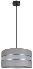 Csillár zsinóron CORAL 1xE27/60W/230V á. 40 cm szürke