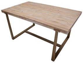 Natúr színű étkezőasztal 150x90 cm Ankara – Mauro Ferretti