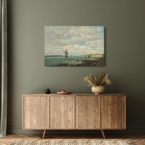 Kép - Eugène Boudin, Coast of Brittany, reprodukciók (90x60 cm)