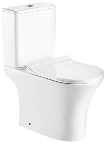 Makalu monoblokkos kompakt WC hátsó kifolyással ülőkével