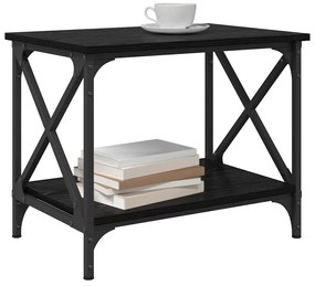 Oldal asztal Musta tammi 55 x 38 x 45 cm Faanyag