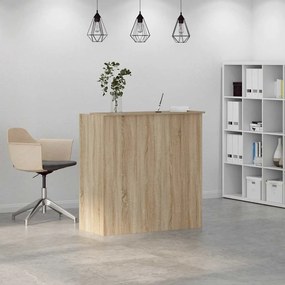 recepciós pult sonoma tölgy 100x50x103,5 cm szerelt fa