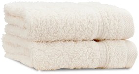 Krémszínű frottír pamut törölköző szett 2 db-os 30x30 cm Zero Twist – Catherine Lansfield