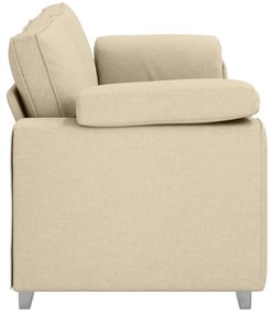 vidaXL Kanapé Krém 219 x 77 x 82 cm szövet