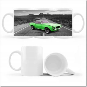 Fotó bögre Zöld autó autópálya