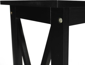 Konzolasztal, fekete, APOLOS