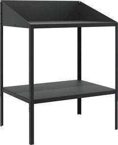vidaXL antracitszürke horganyzott acél növényállvány 75,5x54,5x100 cm