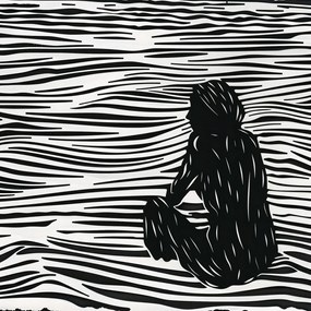 Poszter 90x90cm Ăsszetett Fluid vonalak