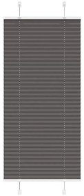 pliszírozott redőny fekete 65x100 cm szövetszélesség 64,4 cm