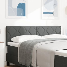 Fejtámla Gyémánt Blokk Design Sötétszürke 140 cm Szövet