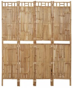 4 paneles bambusz térelválasztó 160 x 180 cm