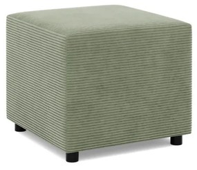 Zeus puff, kordbársony, 50x50, zöld