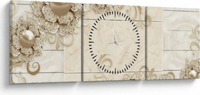 Kép - Dekoratív motívum (órával) (90x30 cm)