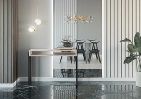 Konzolasztal Ramea (platinum grange tölgy + fekete). 1055238