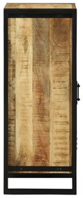 Fürdőszoba Fali Szekrény 40x35x90 cm Tömör Durva Fa Mangó