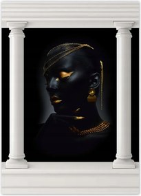 Poszterek 50x70 Aranyozott arc