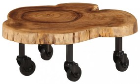 tömör akácfa dohányzóasztal 60 x 55 x 25 cm