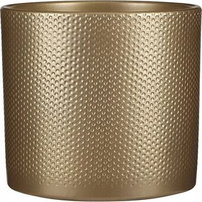 Kerámia kaspó fedő arany díszítéssel kicsi 7 cm 1db